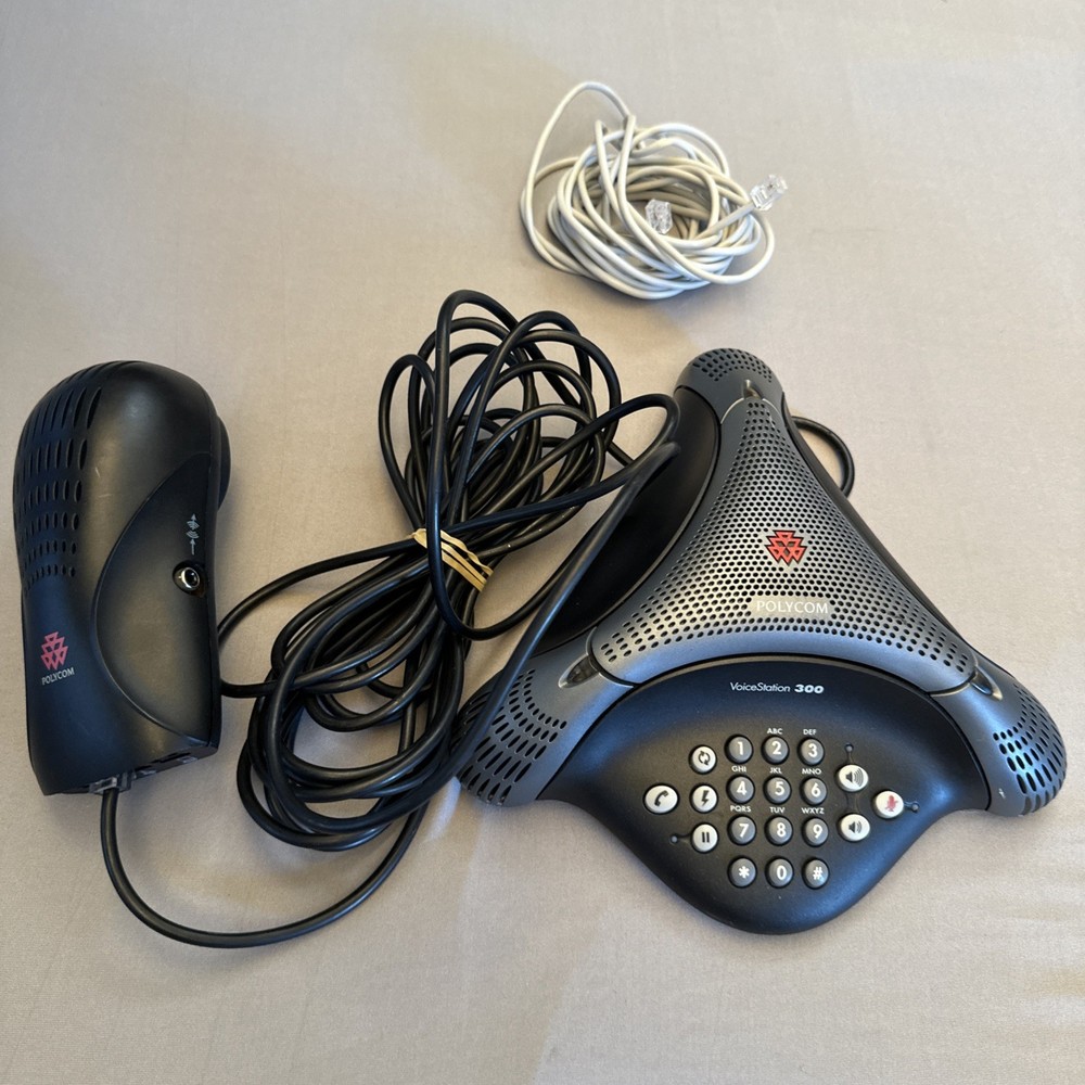 Polygom VoiceStation 300 Analog Includes Wire Wall Module Tested