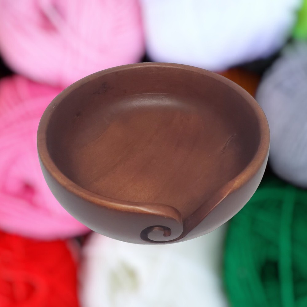 Loops & Threads Dark Mango Wood Bowl - Large