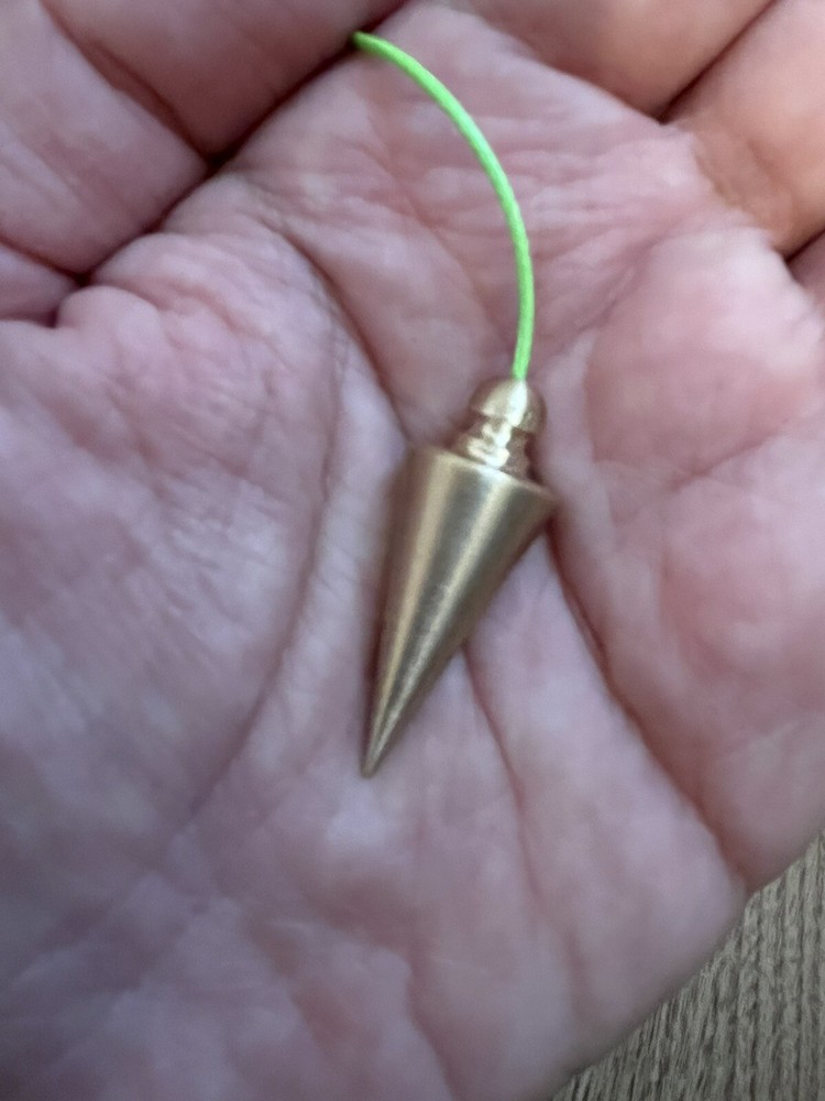 Chambered Pendulum Brass Dowsing Pendulum Handmade Healing Dowsing Gift for Him