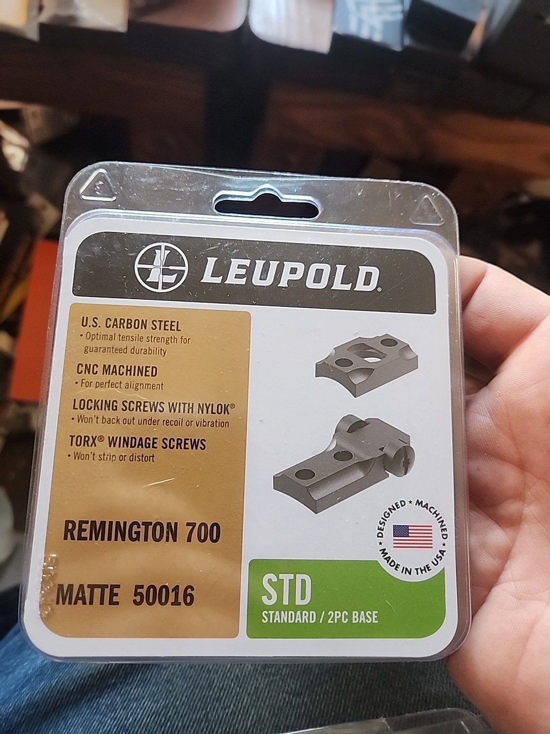 Leupold Std Scope Bases Remington 700 Matte 50016