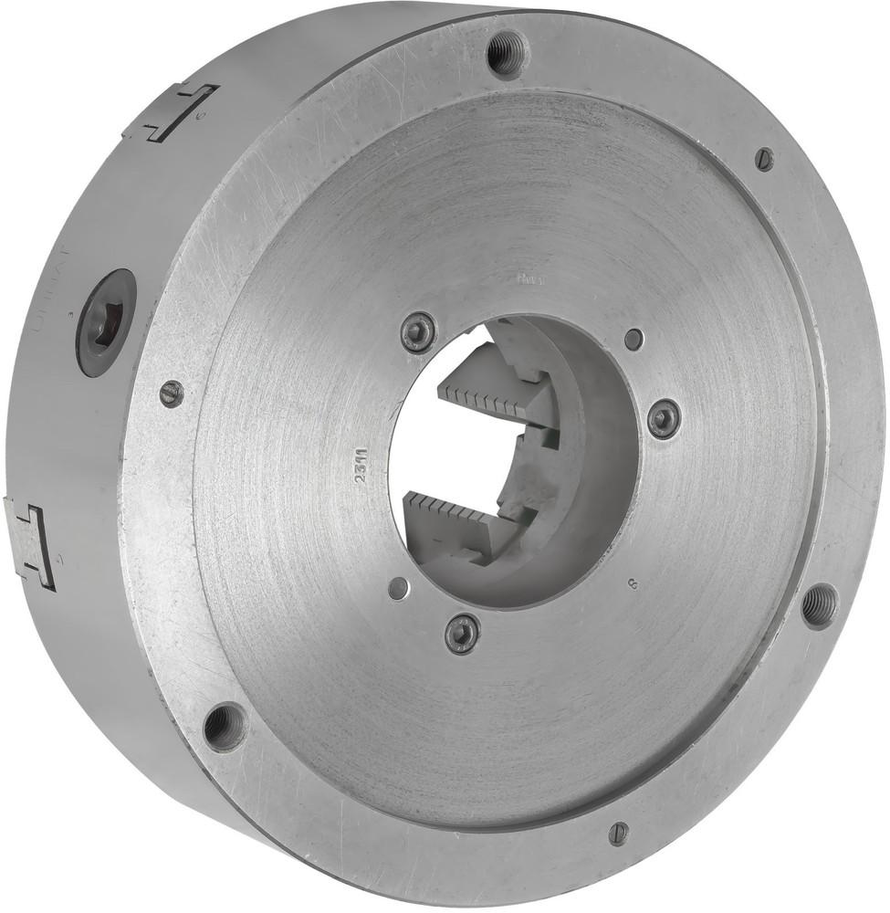 12” 6-JAW SELF-CENTERING Solid Jaw Lathe CHUCK, Front Mounting W. Extra Jaws
