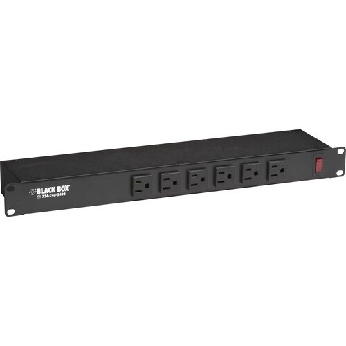 PDU PS189A-R2 19" Rack Mountable (1U) Switchable Power Strip 6-Outlets