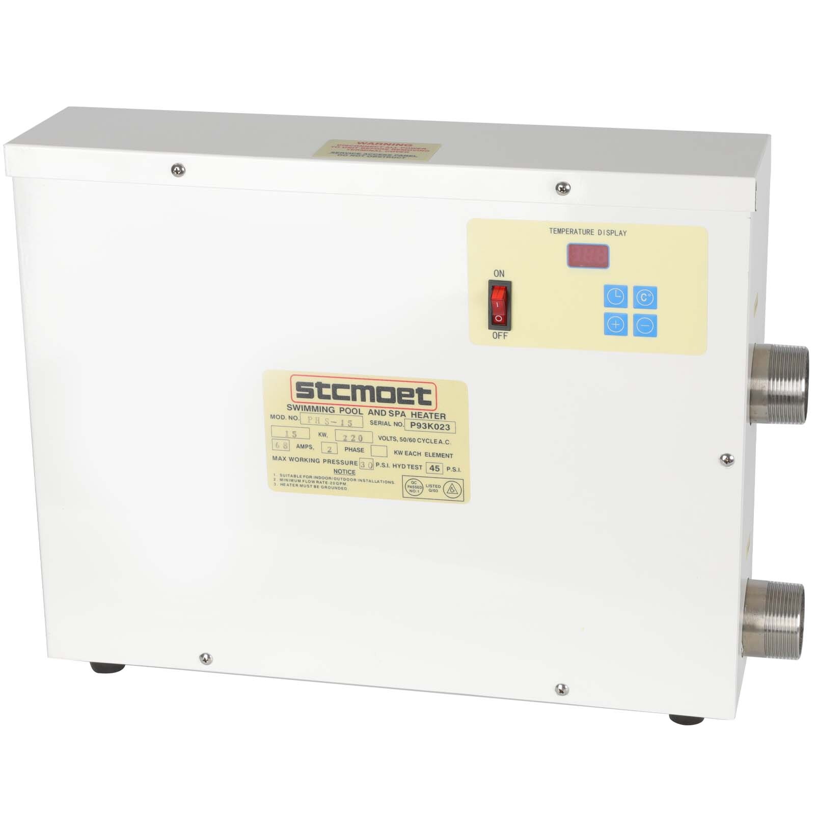 15KW Swimming Pool Heater Water Thermostat Home SPA Electric Heater New