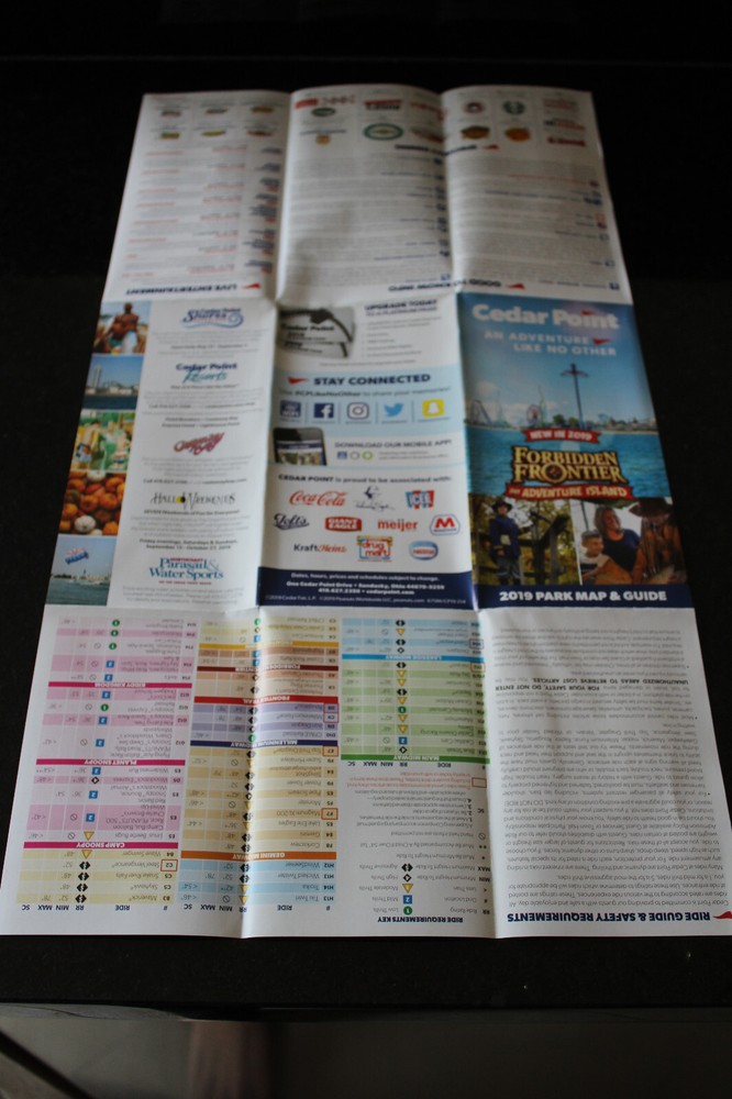 Cedar Point Park Map/Brochure