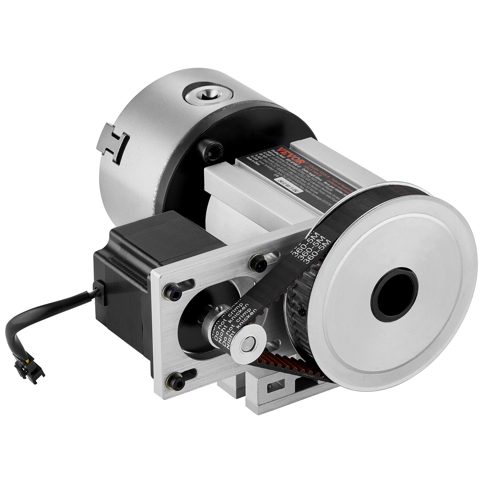 VEVOR Indexing Dividing Head K11-100mm 3-Jaw Chuck Tailstock for CNC Milling