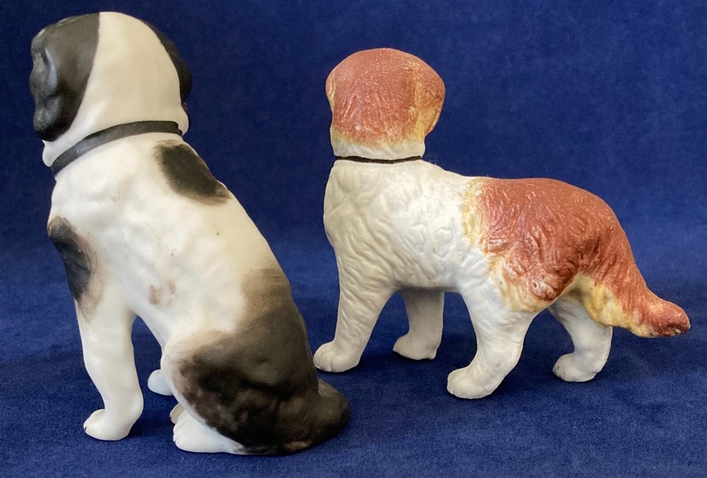 Antique Miniature Bisque Dog Figures