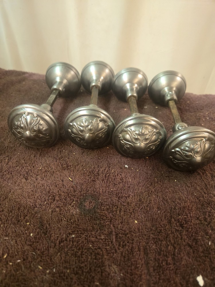 Vintage Metal Door Knobs Polished And Lacquered