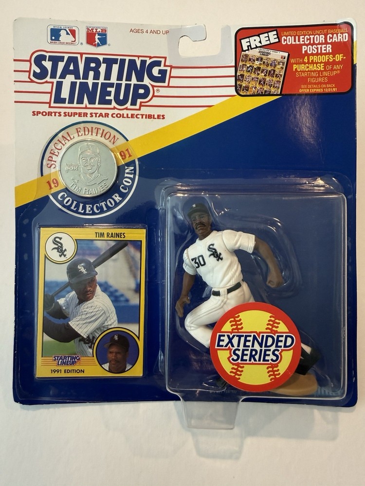 💥⚾️ 1991 TIM RAINES Chicago White Sox Starting Lineup ⚾️💥