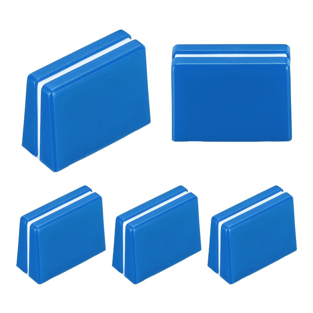 Universal Fader Knobs, Blue Mixer Fader Caps Plastic for DJ Console, 5Pcs