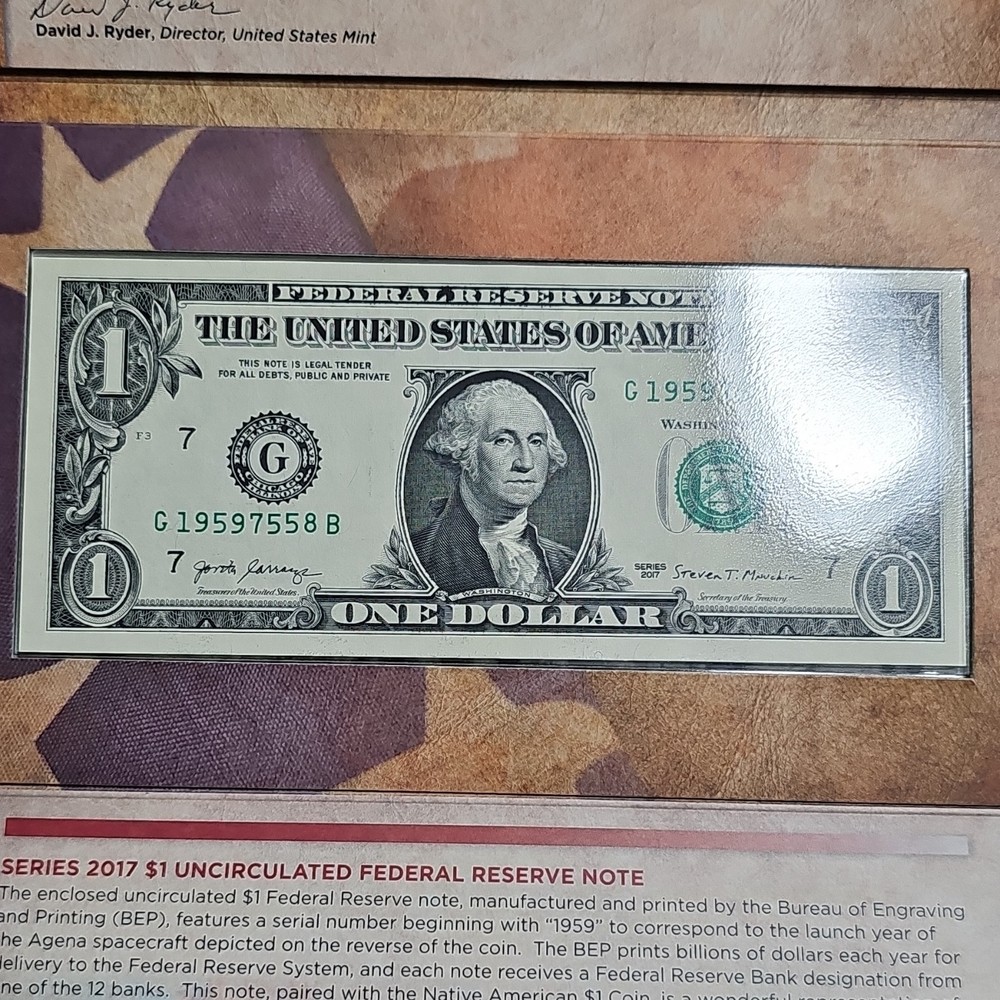 Native American $1 Coin 2019 Philadelphia Enhanced Uncirculated Space Program