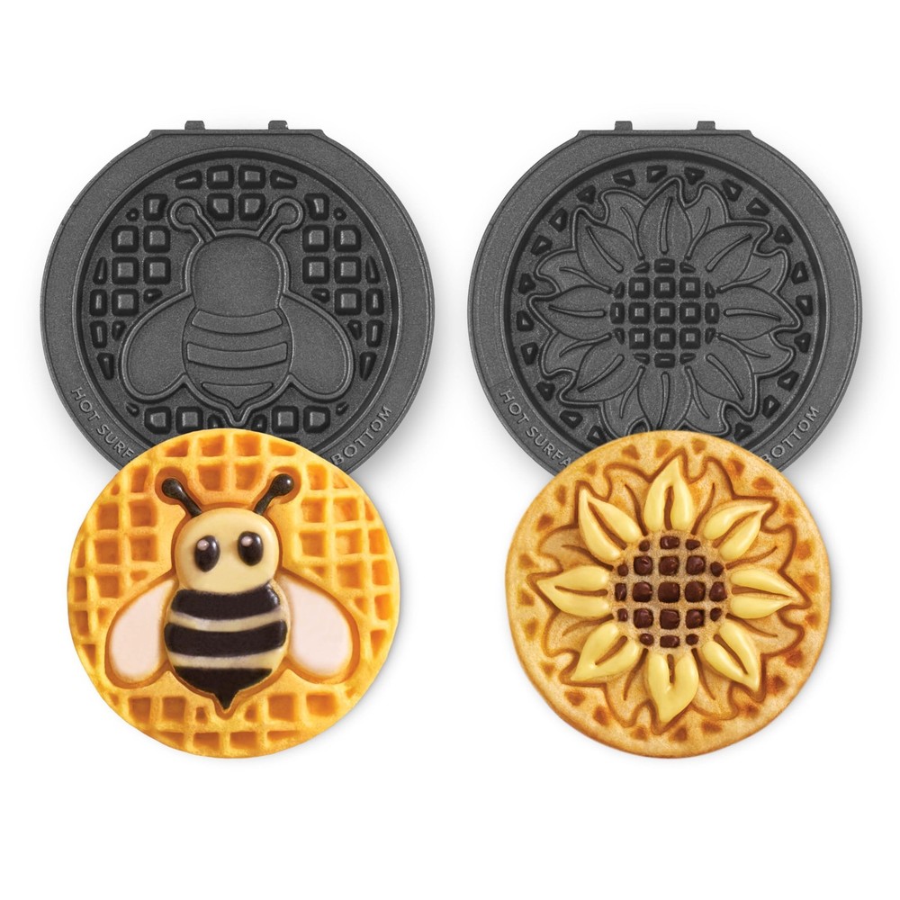 Dash MultiMaker® Mini System Removable Plate Set - 2 Plates, Sunflower & Bee