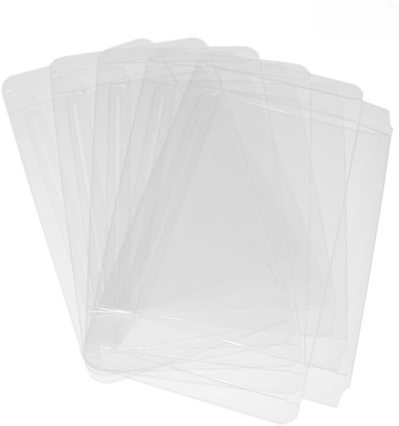 5x Clear Blu-Ray Slipcover Protector Case Compatible With 4K UHD& Blu Ray Slips