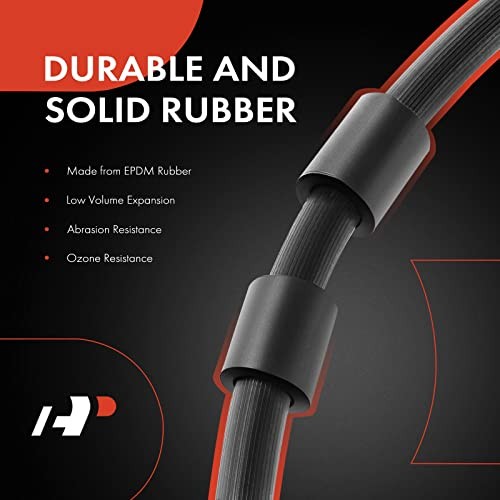 Front Driver and Passenger Side Brake Hydraulic Hose Compatible with Dodge