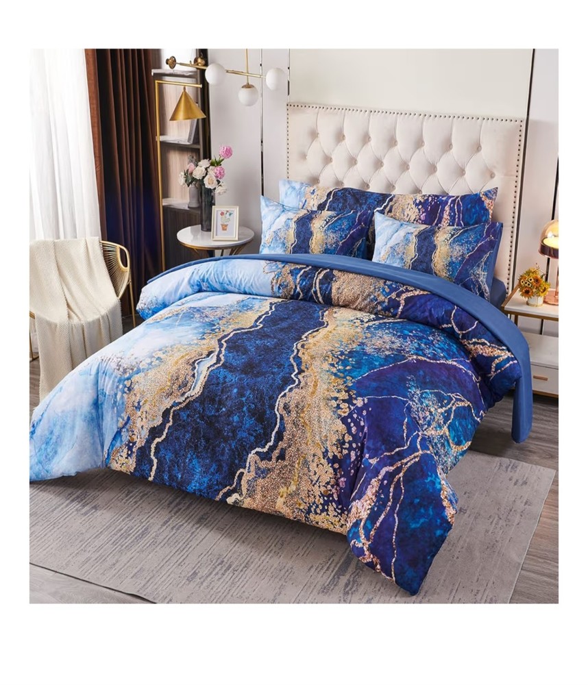 8 Pcs Comforter Set Bless Living King Size