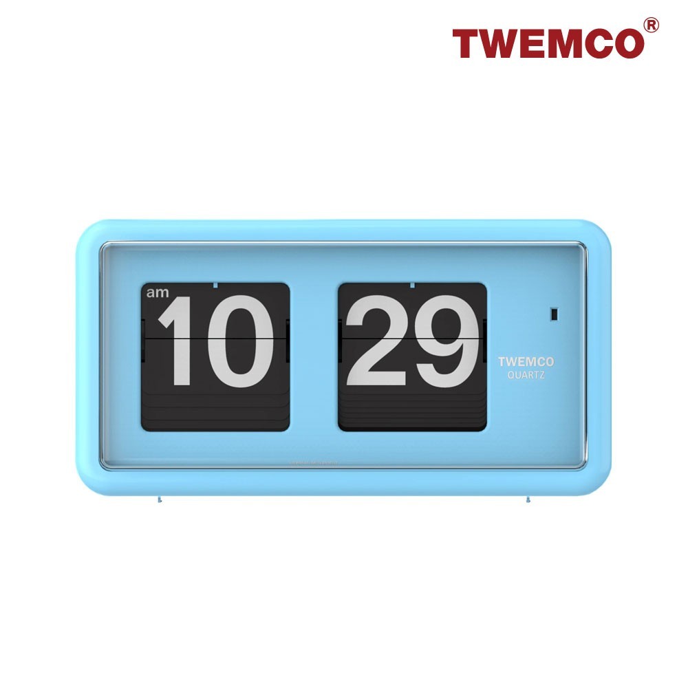 Twemco QT-30 Retro Flip Clock Desk Wall Mount German Quartz Orange Yellow Black