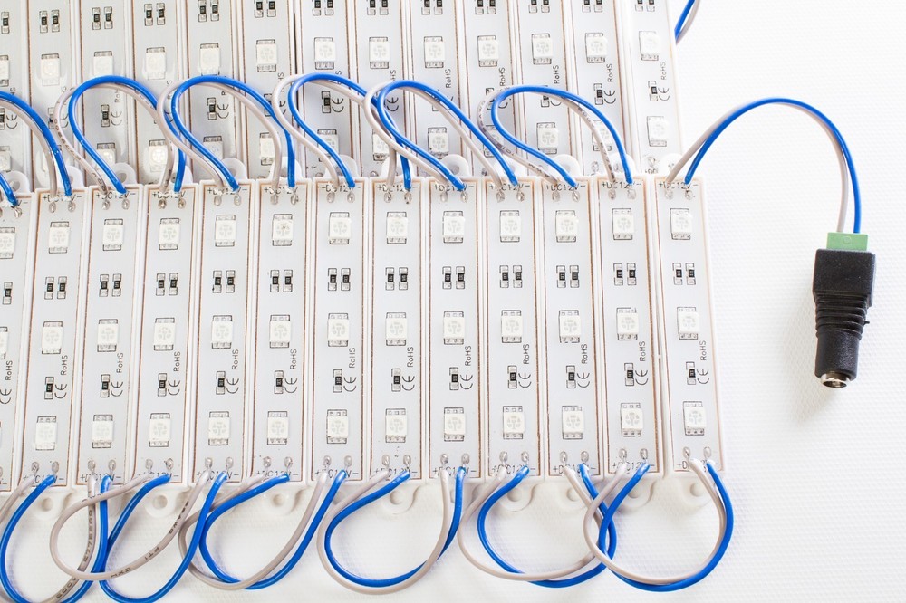 LEDUPDATES 40ft Flash STOREFRONT WINDOW Blue LED LIGHT 5050 UL Power & Remote