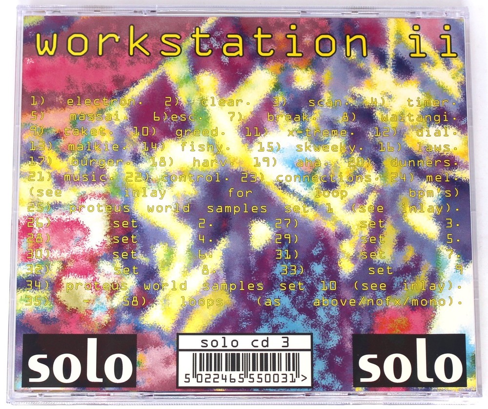 Solo Workstation Volume 2 Loops Sample/Sound Library/Sampling CD 1995
