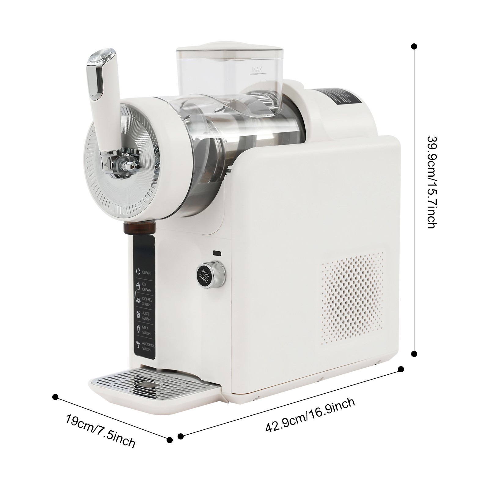 1.8L/0.48 Gallon Electric Shaved Ice Machine Frozen Drink Machine Tabletop 185W