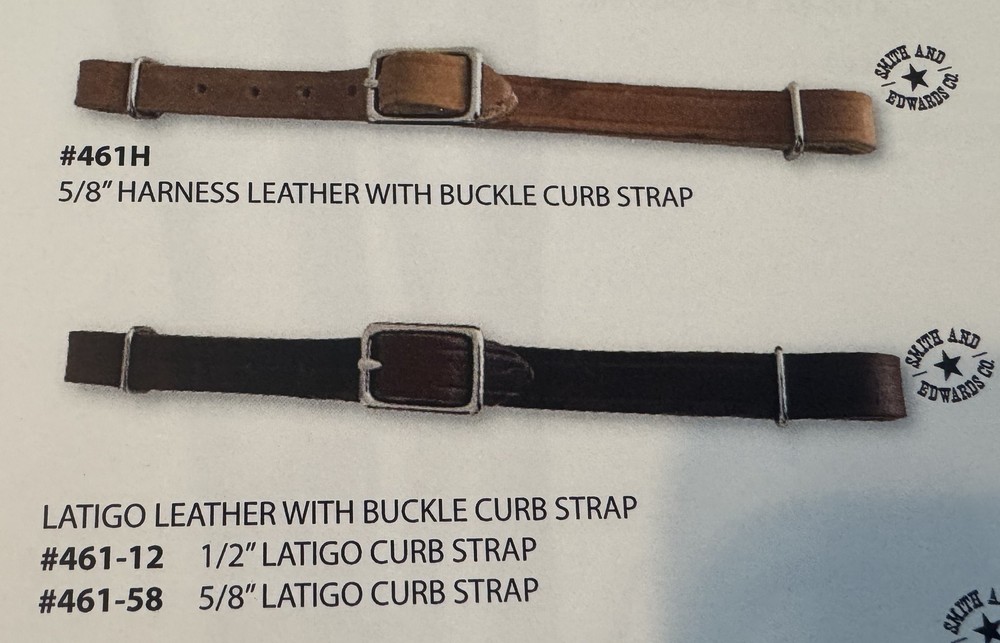 Leather Flat Curb Strap