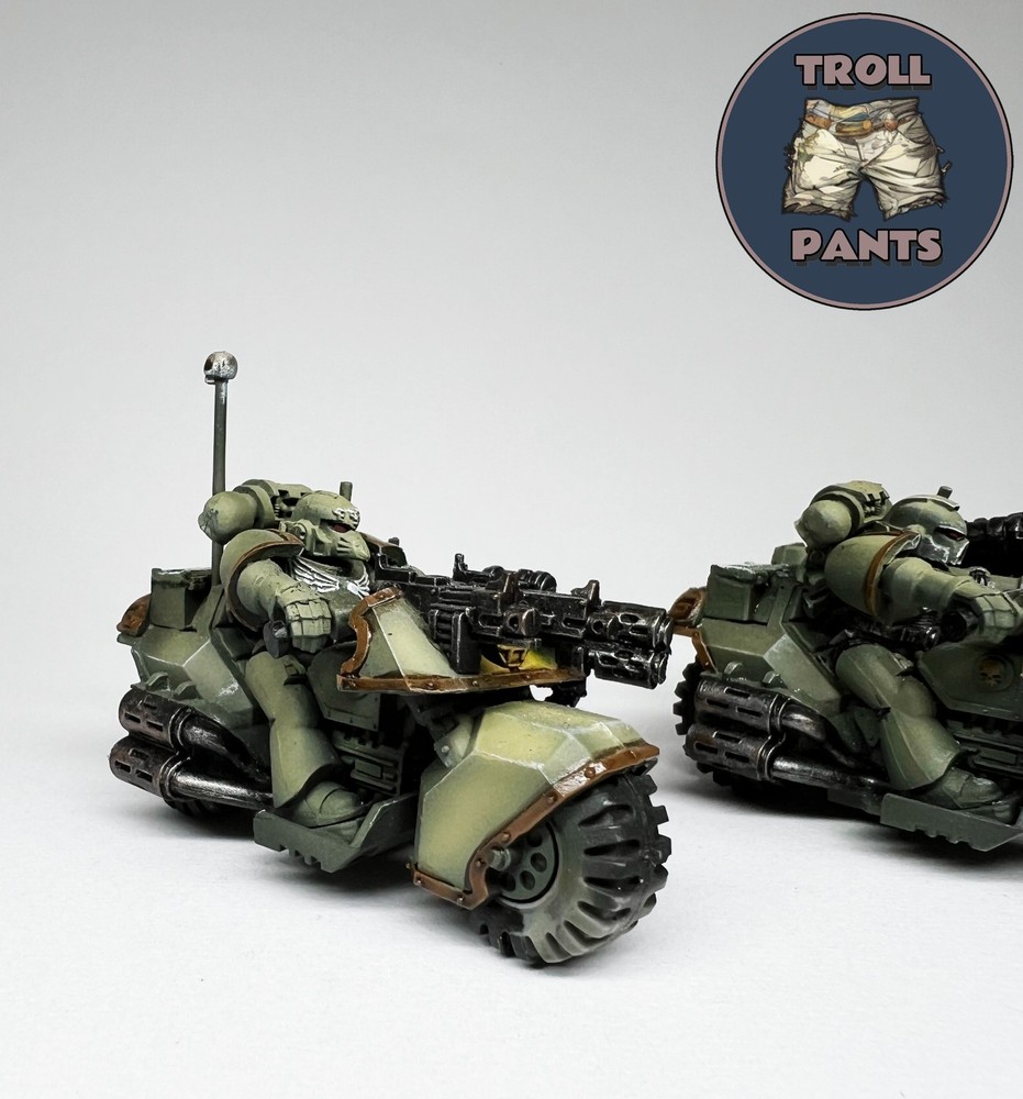 Warhammer 40k Dark Angels - Space Marines - 2 Attack Bikes