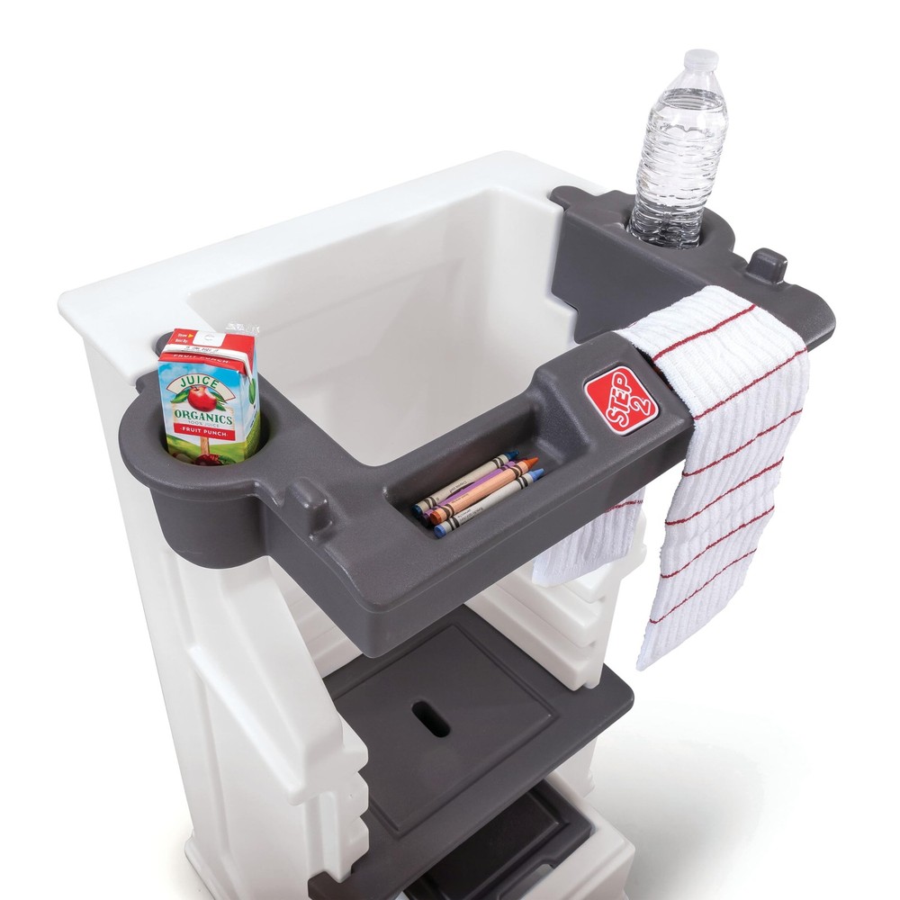 Step2 Mobile Helper, Toddler Step Stool & Tower Stand, Adjustable Height & Built