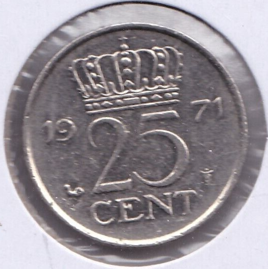 1971 Netherlands 25 Cent