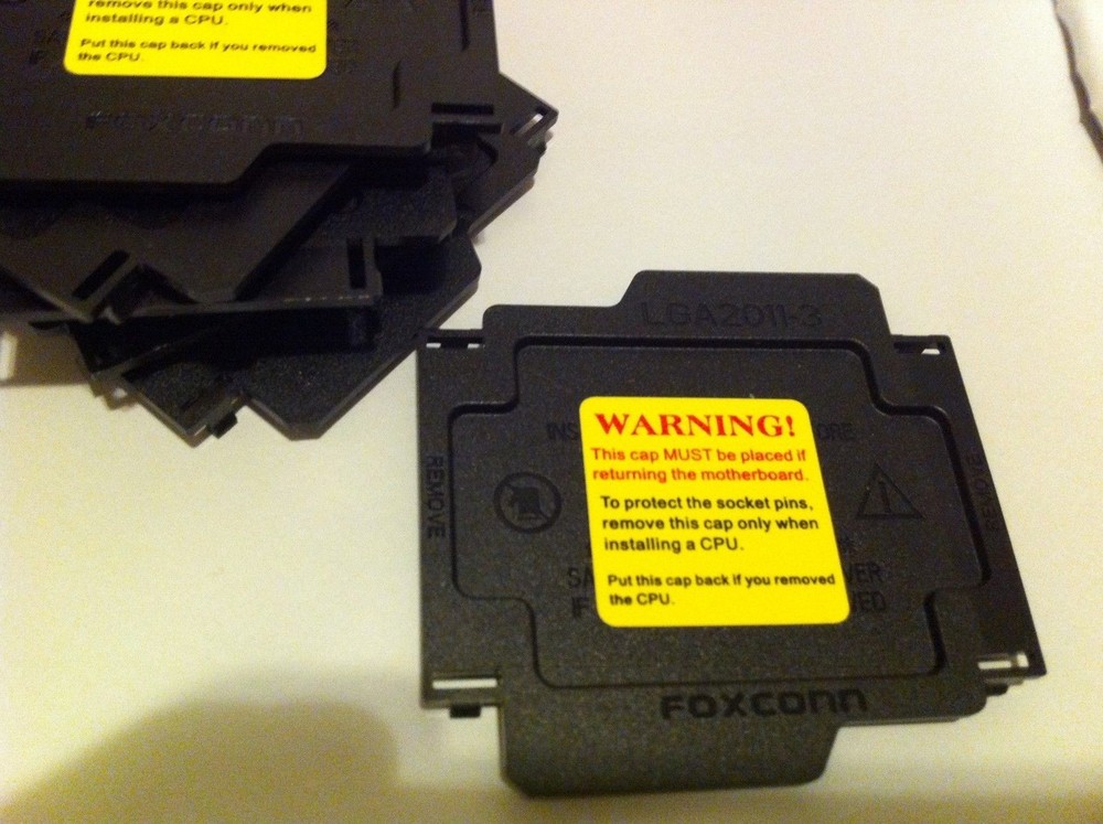 100 Pcs ORIGINAL FOXCONN LGA2011-3 CPU SOCKET COVER