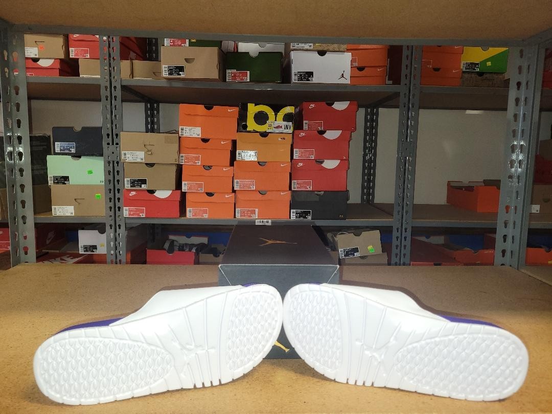 Nike Jordan Hydro 5 Retro Men Slide White Grape Ice 555501-103 Multiple Sizes