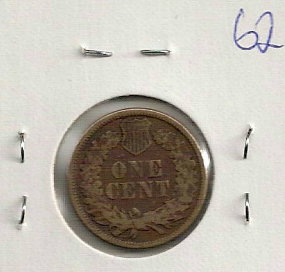 1862 Indian Cent : Fine