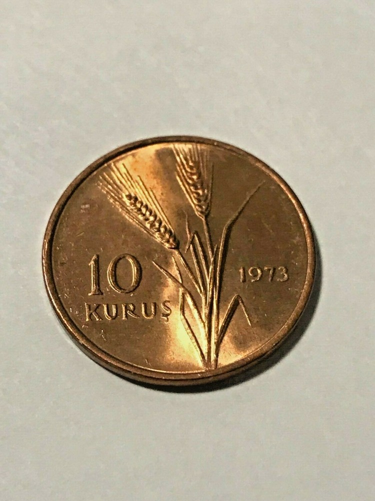 1973 Turkey 10 Kurus Unc #18181