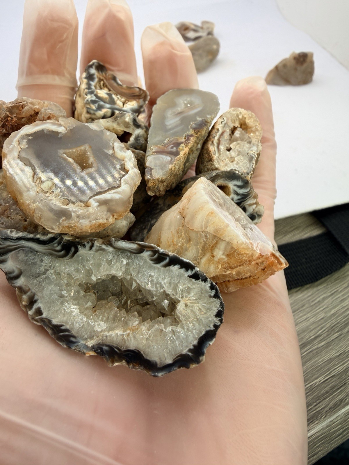 Rare Mini Occo Geodes from Brazil – Half lb Bulk Lot (9-12 Pieces)