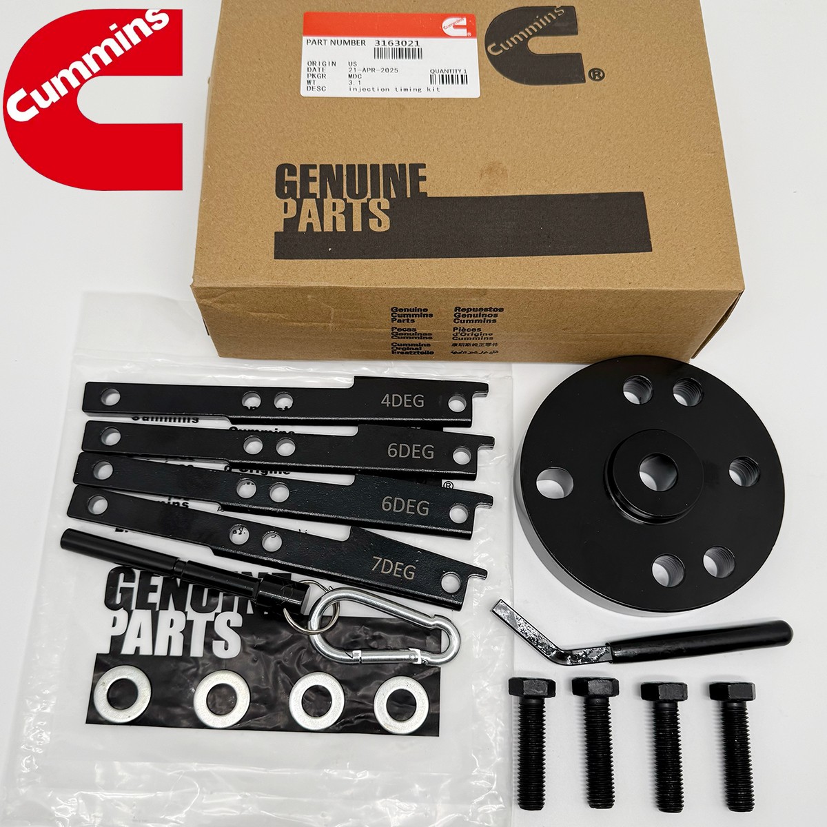 Cummins 3163021 3163069 3163530 Timing Injector Cam Gear Puller Tool for ISX QSX