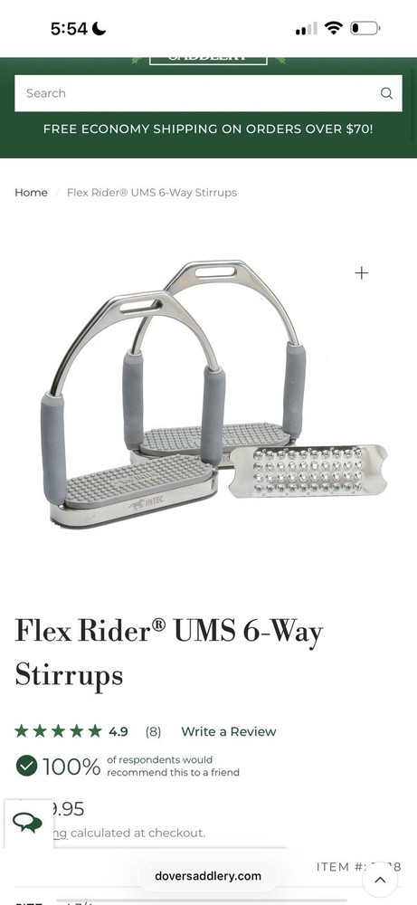 Flex Rider 6 WAY UMS STIRRUPS
