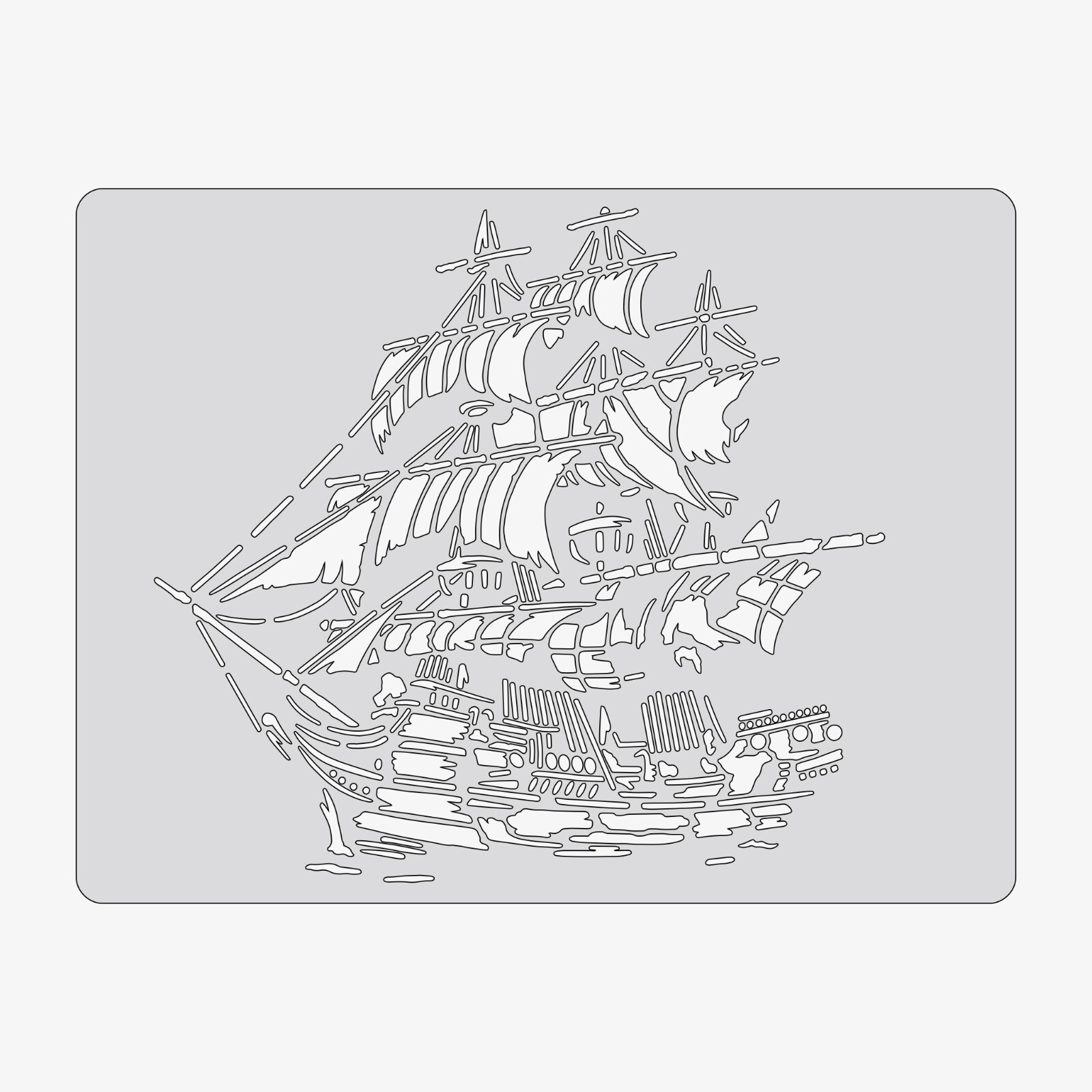 The Jolly Roger - Reusable Airbrush Stencil Template