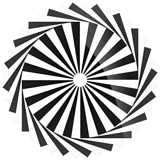 Radial Pattern Featuring Alternating Segments Wall Art Reusable Stencil - Ste…