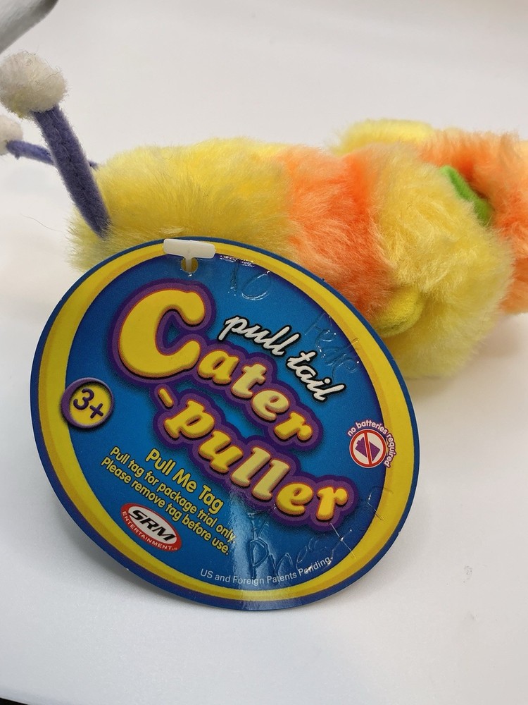 Vintage Pull Tail Cater Puller Caterpillar Toy