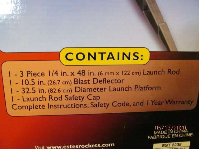 Estes Porta-Pad E Model Rocket Launch Pad for E Size Rockets, EST2238