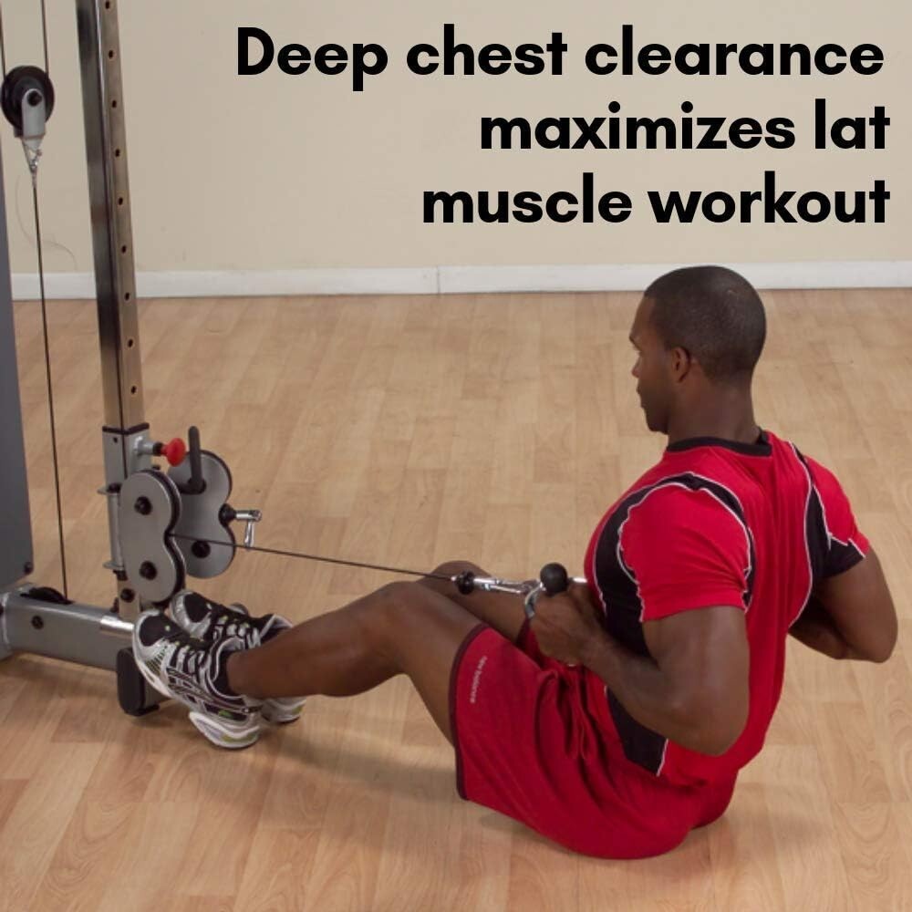 Body-Solid Pro-Grip Multi Bar Cable Machine Attachment with Rubber Grips