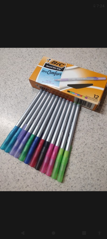 Bic Xtra Comfort 8 Multi Colors Medium Ball Pens