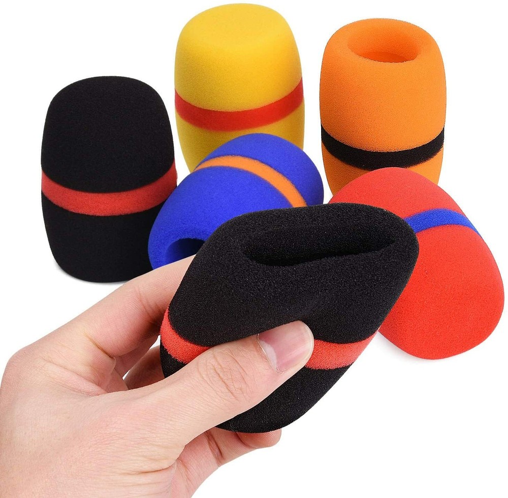 10 Pack Thick Microphone Windscreen Sponge Foam mic Sock for Sennheiser wireless
