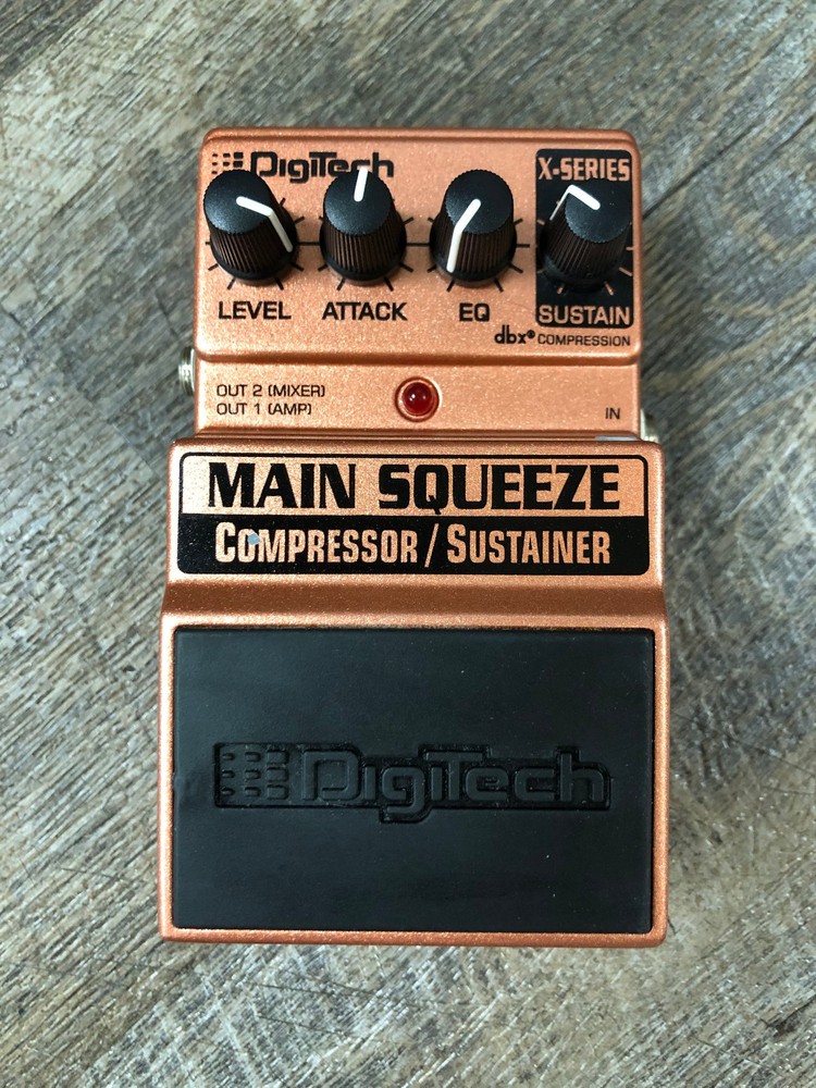 Digitech XMS X-Series Main Squeeze Compressor / Sustainer Guitar Effect Pedal