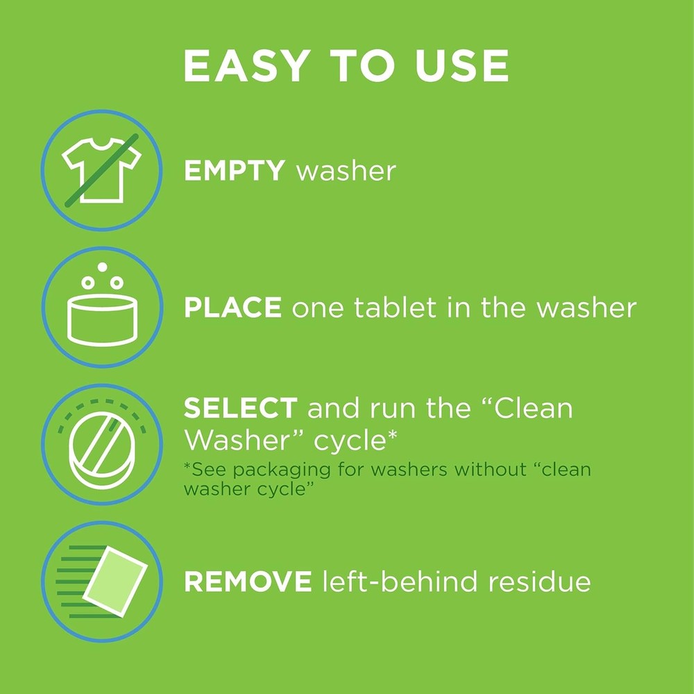 Affresh Washing Machine Cleaner, Cleans Front Load and Top White