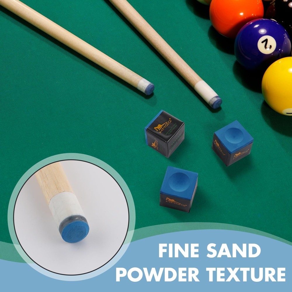 Professional Billiard Chalk - Nano Technology, Low Deflection, 2 Pack