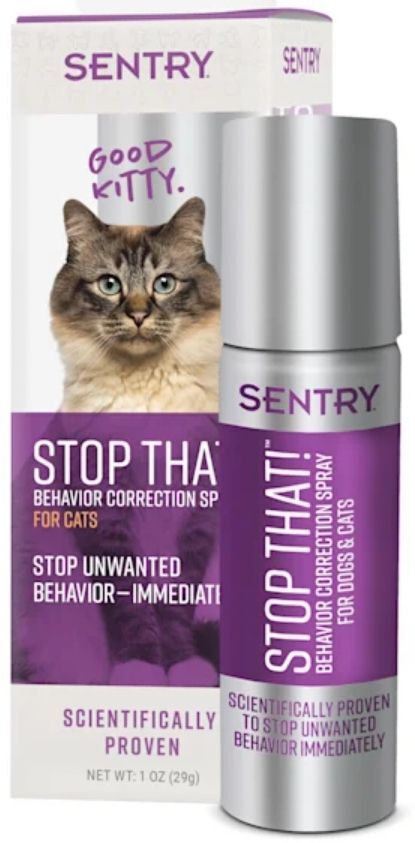 Cat, Sentry Stop That! Behavior Correction Spray for Cats (1 oz)