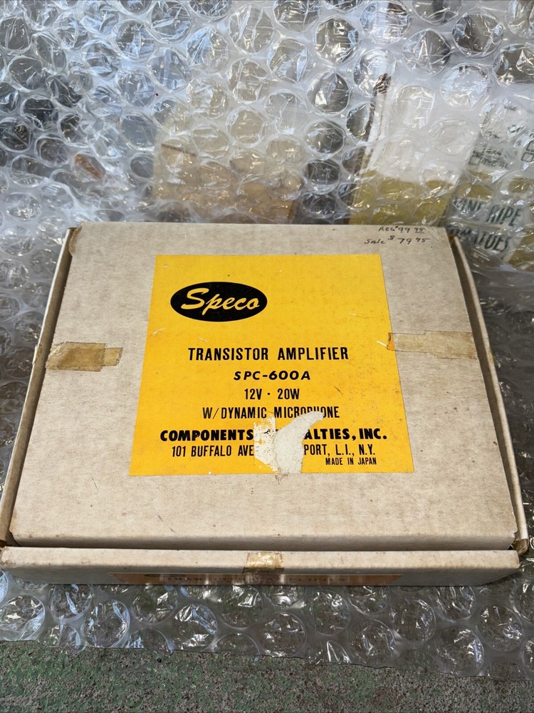 Speco All Transistor Amplifier SPC-600A component specialties Cb Radio