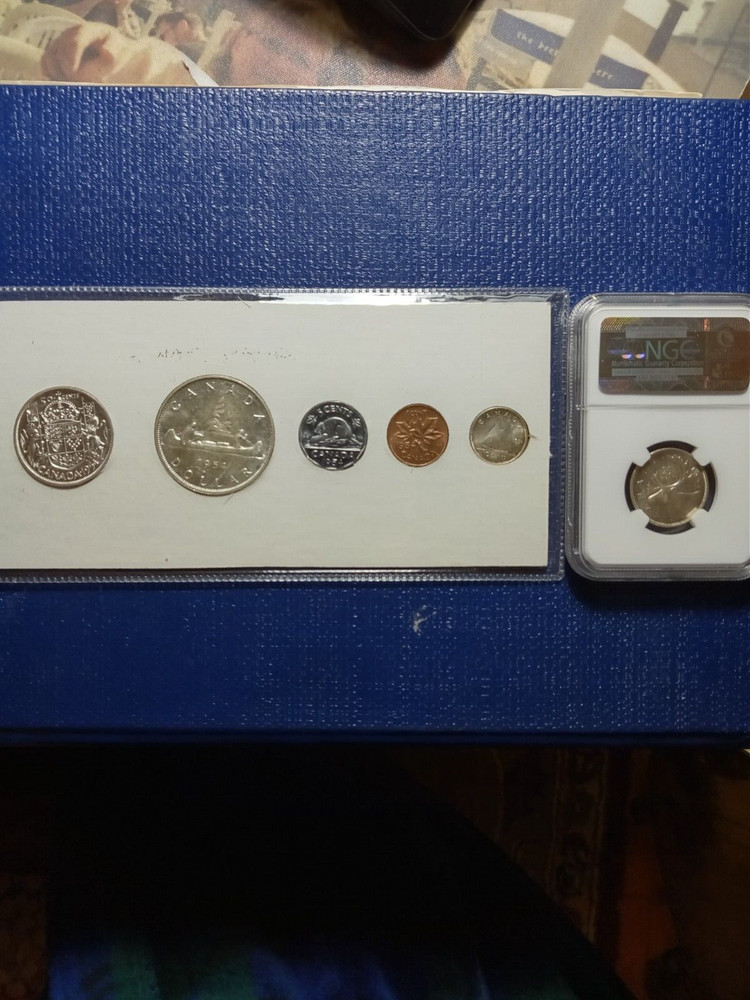 Canada 1954 coin set