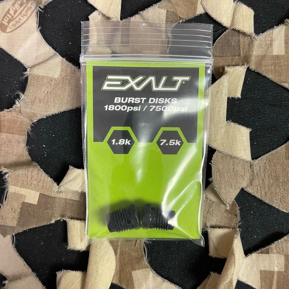 NEW Exalt Burst Disk Combo - 1800 & 7500 PSI - Black