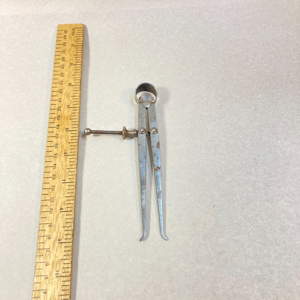 Starrett Inside Caliper Spring Joint 5 1/4" Flat Leg USA
