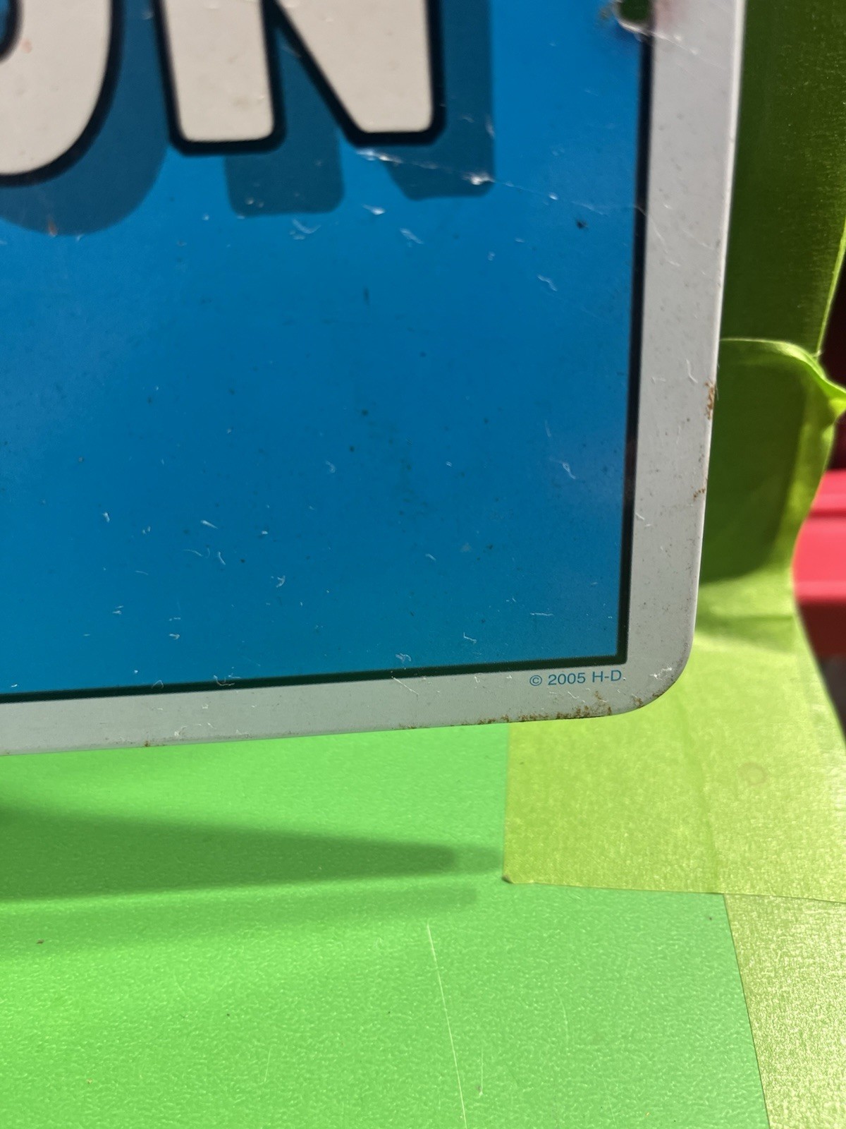 Harley Davidson Metal Display Sign - H-D Globe - Ande Rooney 2005