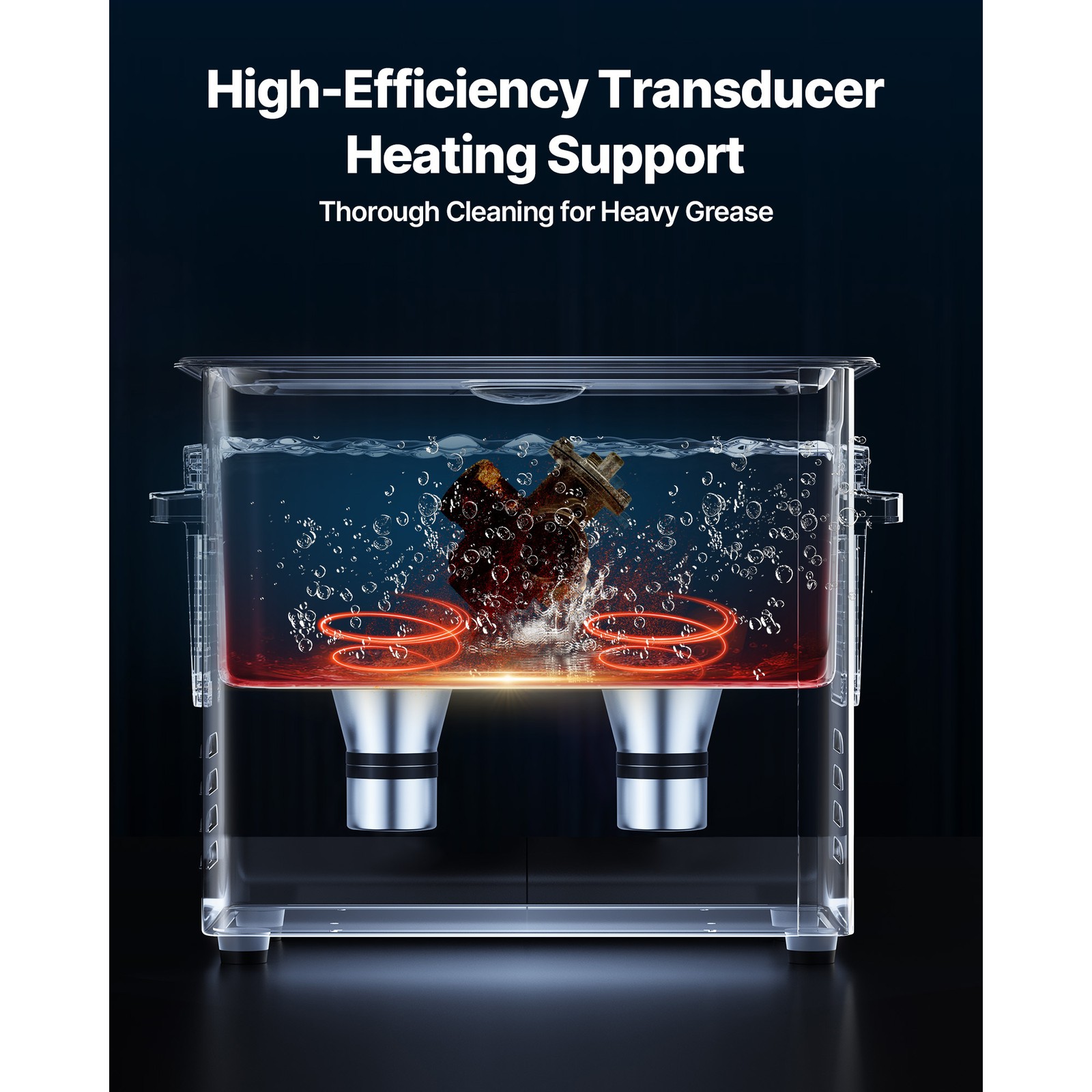 Uimoso 6L Ultrasonic Cleaner with Digital Timer & Heater Jewelry Cleaner 120W